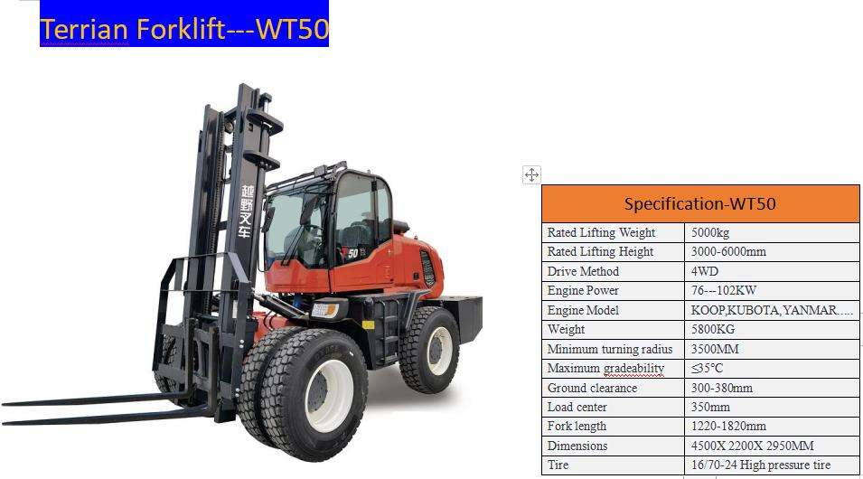 5 Ton off Road Rough Terrain
