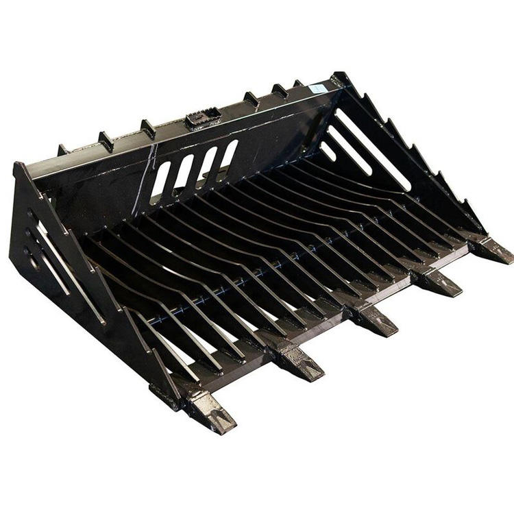 60" Fine Grade Rock Bucket With Teeth Tractor Implements