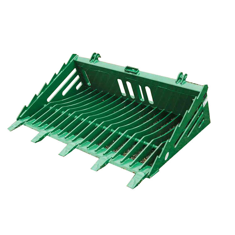 72-in Fine Grade Rock Bucket With Teeth Fits John Deere Skid Steer Loaders