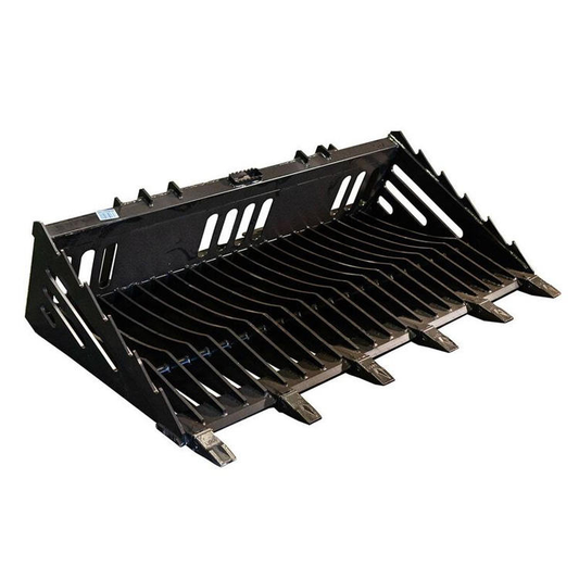 60" Fine Grade Rock Bucket With Teeth Tractor Implements