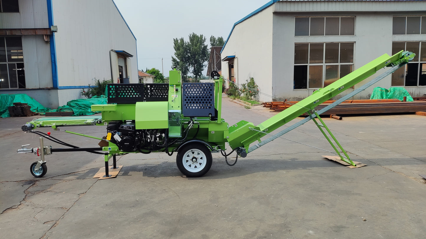 20 Ton Hydraulic Firewood Processor with Gasoline Engine