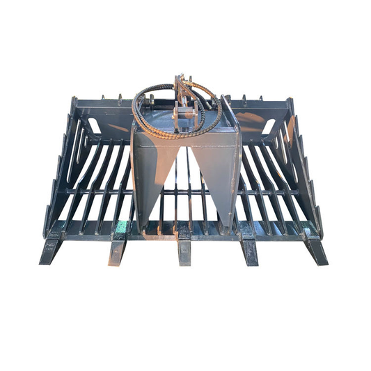60-in Skid Steer Fine Grade Rock Grapple Rake