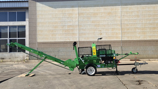 Wontide Manual Cutting 20 Ton Firewood processor with gasoline engine