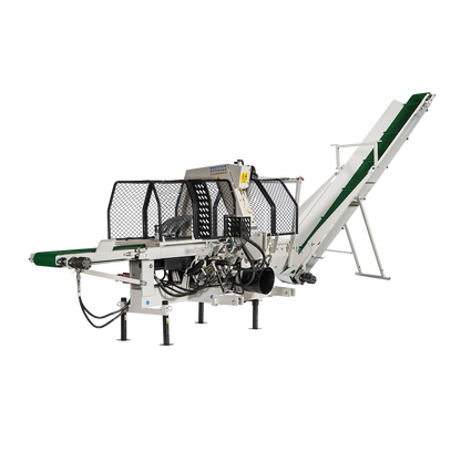 2025 NEW 20 Ton PTO Model Full Hydraulic Wood Processor with Infeed Belt