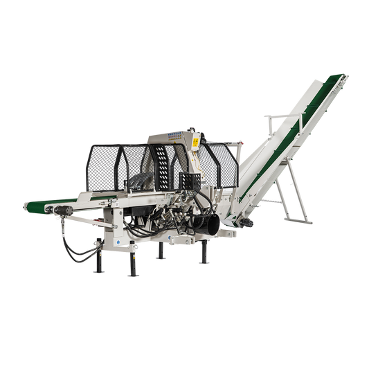 2025 NEW 20 Ton PTO Model Full Hydraulic Wood Processor with Infeed Belt