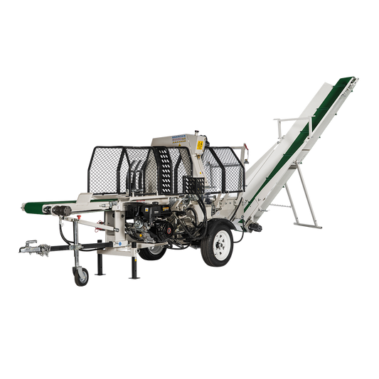 2025 NEW 20 Ton Full Hydraulic Gasoline Engine Wood Processor with Infeed Belt