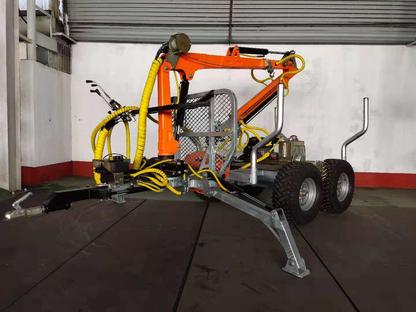 450 Hydraulic Log Trailer Crane Timber Trailer