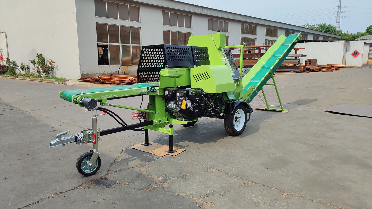 20 Ton Hydraulic Firewood Processor with Gasoline Engine
