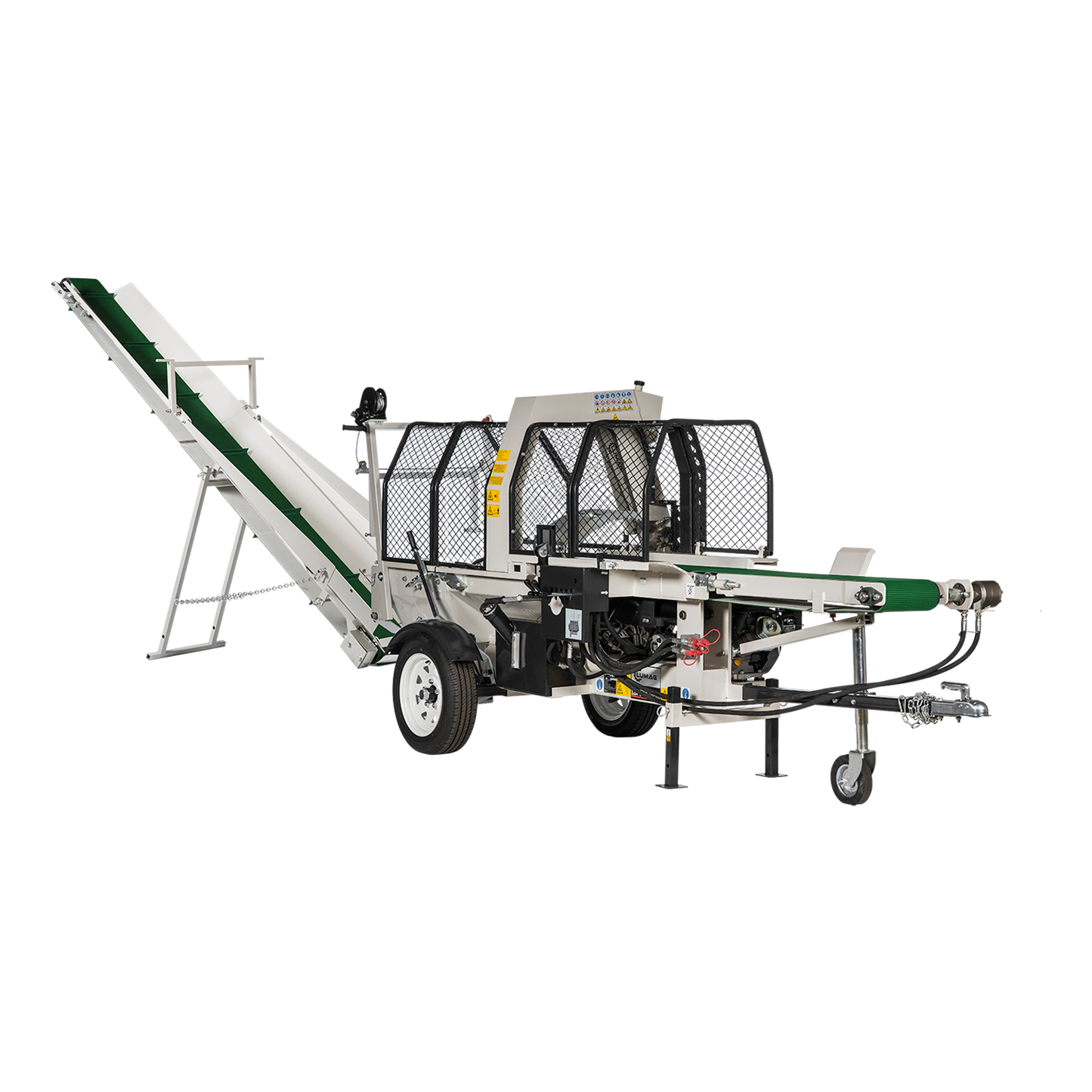 2025 NEW 20 Ton Full Hydraulic Gasoline Engine Wood Processor with Infeed Belt