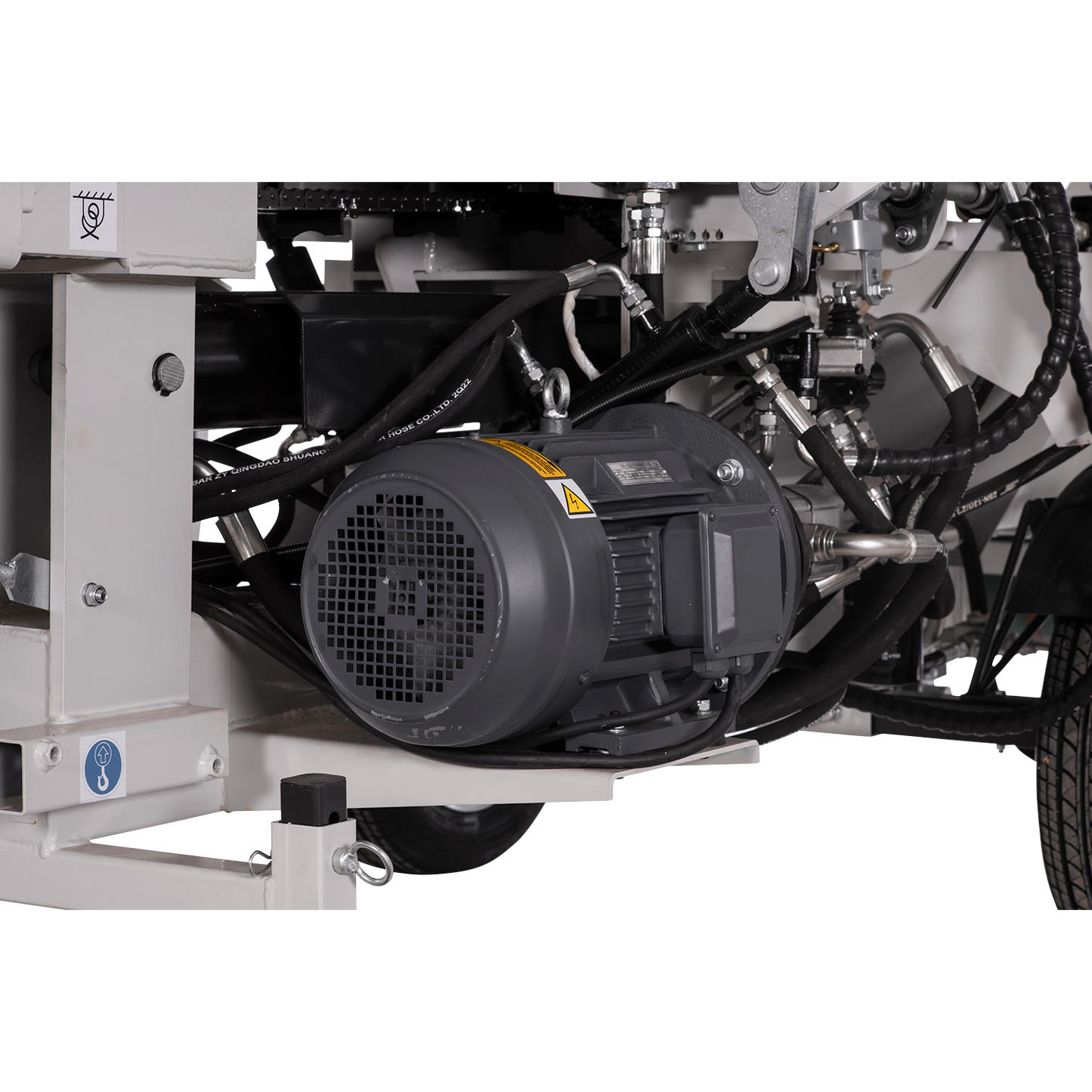 Classic 20 Ton Electric Motor Full Hydraulic Model Wood Processor with Conveyor and Infeed Chains