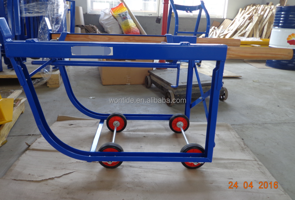 1000Lbs Capacity /Tilting Drum Truck Cradle with Wheels and Casters
