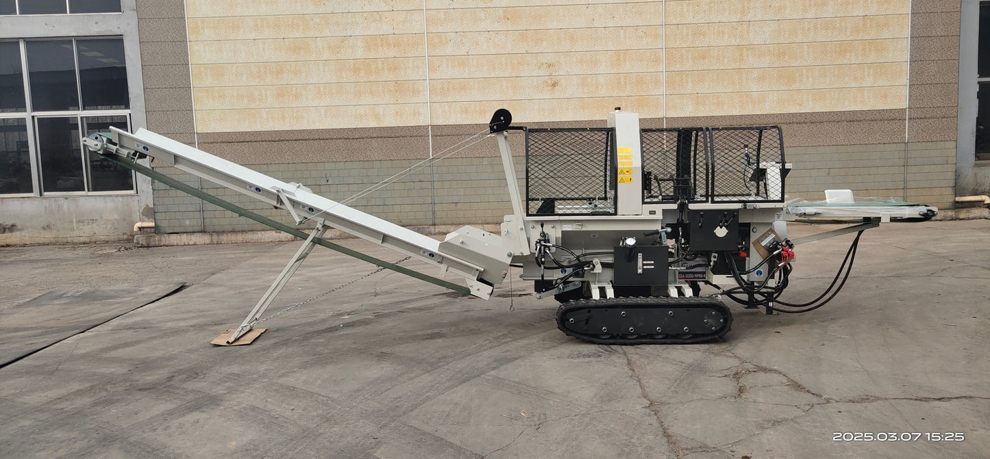 20Ton Tracked Full Hydraulic Wood Processor with Infeed Belt