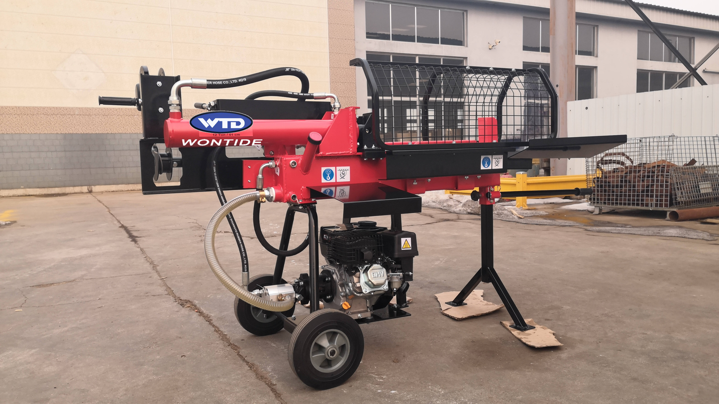 12 ton 6.5 HP gasoline log splitter