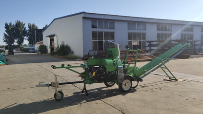 Wontide Manual Cutting 20 Ton Firewood processor with gasoline engine