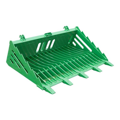 72-in Fine Grade Rock Bucket With Teeth Fits John Deere Skid Steer Loaders