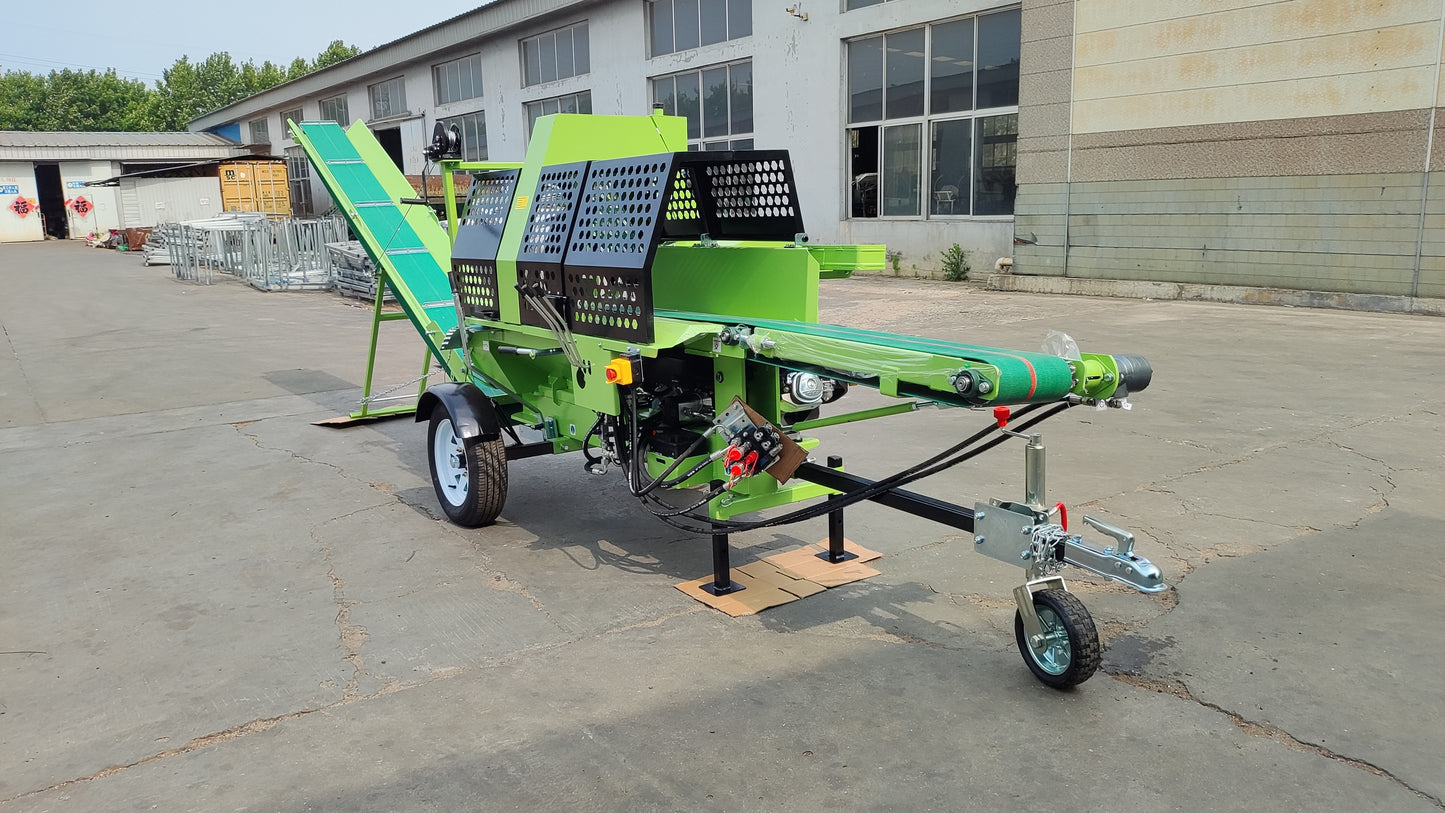 20 Ton Hydraulic Firewood Processor with Gasoline Engine
