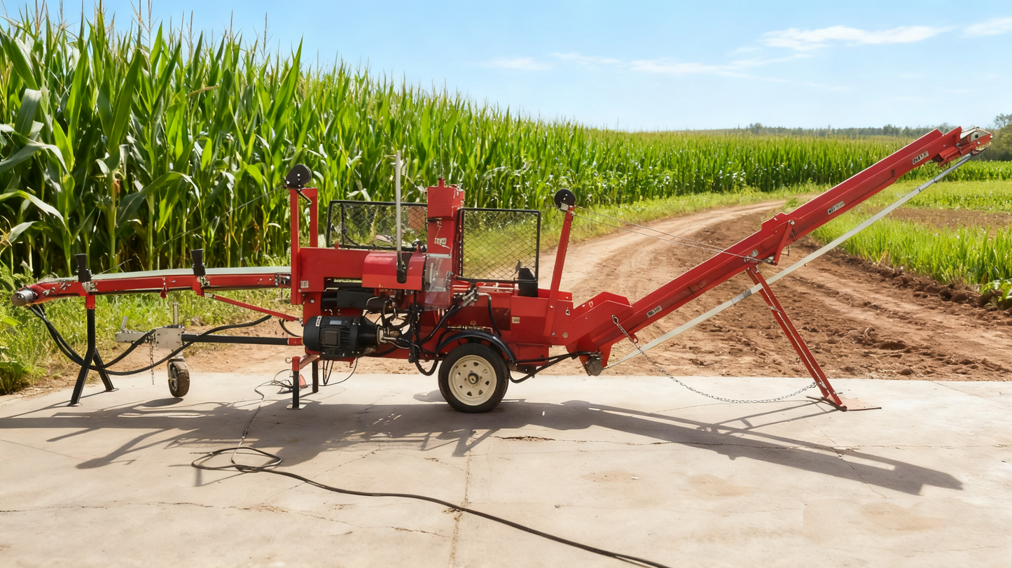 12 ton double winch wood processor