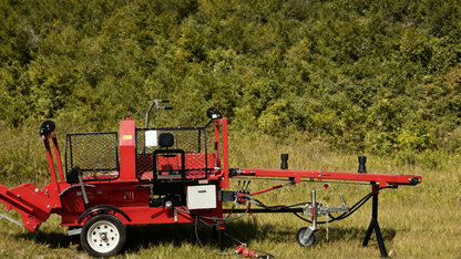 12 ton double winch wood processor